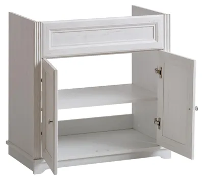 Produktbild von Landhaus Stil Waschtisch Unterschrank Hochwertige Waschbecken Badezimmer Möbel