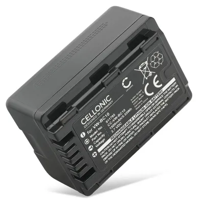 Image de CELLONIC 1x Batterie pour Appareil photo Compatible avec Panasonic HC-VX870, HC-V520, HDC-SD40, VW-VBK180 - (1500mAh, 3.7V)