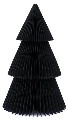 Only Natural – Wabenpapier-Weihnachtsbaum – Schwarz – 30 cm – Ansicht 1