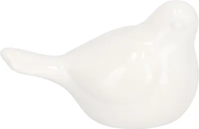 Image de KOTARBAU® Figurine Décoration maison Figurine en céramique en forme d'oiseau Blanc 8x13 cm Oiseau en céramique