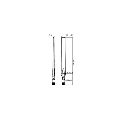 Productafbeelding van Delock 88899 DELOCK WL-Antenne RP-SMA 4-7dBi Kippgelenk schwarz
