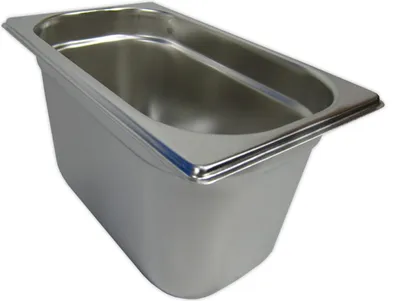 GN 1/4 Gastronormbehälter GN-Behälter Edelstahl 4,0 Liter Tiefe 150mm