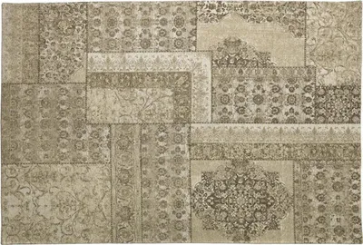 Produktbild von Casa Padrino Luxus Baumwoll Teppich Beige - Verschiedene Größen - Rechteckiger Wohnzimmer Teppich mit Relief Struktur und verwaschenem Used Look - Luxus Qualität