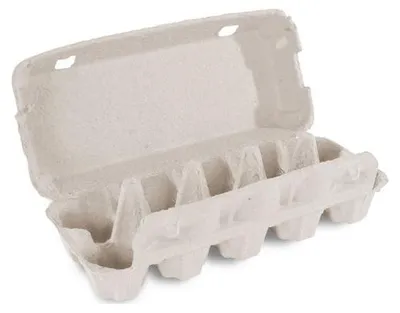 Produktbild von 154x Eierverpackungen für 10 Eier uni weiß . für S M L