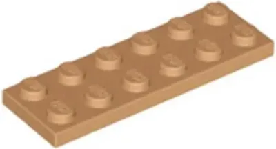 Obrázek produktu pro Lego® 2x6 desek 3795 - 100 dílků Střední nugátová