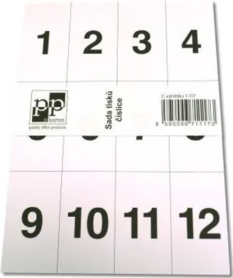 Obrázek produktu pro Karton P+P Sada tisků číslic 1-117