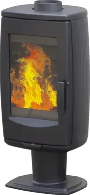 Produktbild von Design-Gusskaminofen Plamen Aria schwarz, raumluftunabhängig - 8kW