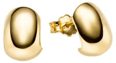 Produktbild von Paar Ohrstecker Ohrschmuck aus 585 Gold Gelbgold glänzend schlicht 11x8mm