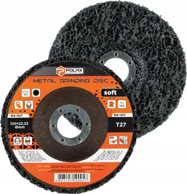 Image de Disque abrasif en non-tissé, noir, fin, T27, 125 × 22,23 mm, Polax