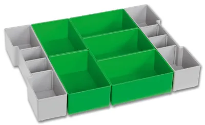Produktbild von L-BOXX 6000010094, Einsatz-Set, Grün, Grau, Kunststoff, L-BOXX 102