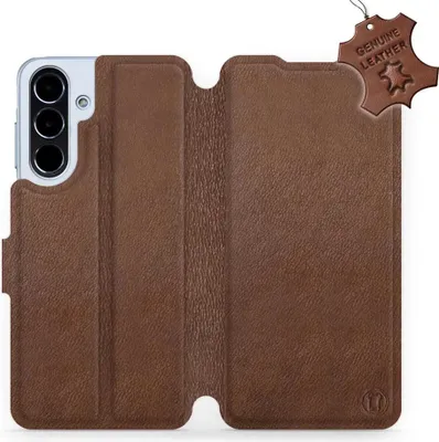 Produktbild von Echtleder Handyhülle für Galaxy A56 5G, Mobiwear Leather, Braun