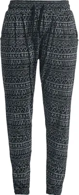 Produktbild von Full Volume by EMP Damen schwarz-weiße Haremshose 5XL