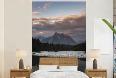 Produktbild von MuchoWow® Fototapete für Wohnzimmer oder Schlafzimmer Wandtapete Vinyl Motivtapete Blick auf die Julischen Alpen im Triglav-Nationalpark in Slowenien - 195x300 cm - Das Hintergrundbild