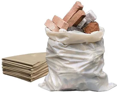 Image de Sacs pour matériaux de construction 40 x 70 cm : sacs en plastique résistants pour les déchets