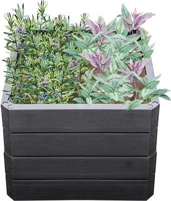 Immagine prodotto di Garantia Ergo Quadro S50 Hochbeet Farbe wood, Größe 60x60 cm, Hähe 50 cm