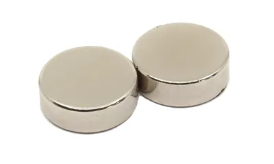 Image de Aimant Ron 861, néodyme, cylindre 15x5 mm, 2 pièces