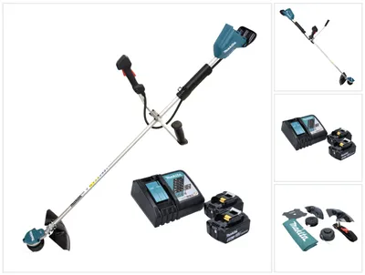 Produktbild von Makita DUR 368 ARG Akku Freischneider 36 V ( 2 x 18 V ) Zweihandgriff Brushless + 2x Akku 6,0 Ah + Ladegerät