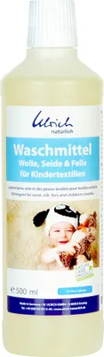 Produktbild von Ulrich natürlich - Waschmittel (Wolle, Seide & Felle) für Kindertextilien - vegan : 500ml Flasche Verpackungsgröße: 500ml Flasche