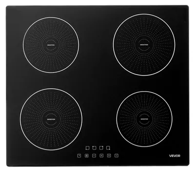Induktionskochfeld 4 Zonen 7200 W Touch-Kindersicherung