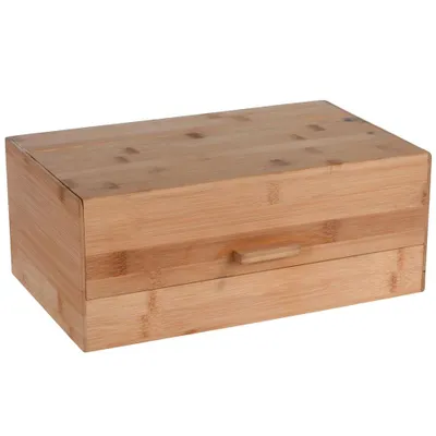 Produktbild von Excellent Houseware Brotkasten - Lunchbox Brotkasten - aus Bambus