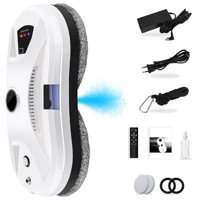 Obrázok produktu pre Robotický vysávač, automatická funkcia rozprašovania, diaľkové ovládanie, farba: biela, : EÚ