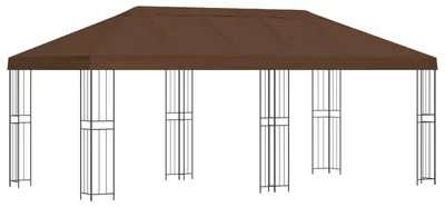 Immagine prodotto di Gazebo con pareti laterali 6 x 3 m Marrone Poliestere e Acciaio