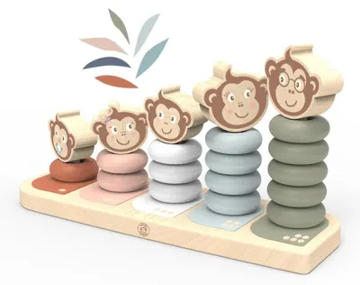 Immagine prodotto di Gioco di impilamento La famiglia delle scimmie, Speedy Monkey