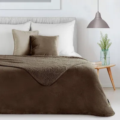 Produktbild von Weiche, dicke, warme Decke TEDY braun 170x210 cm