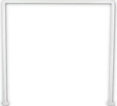 Produktbild von Duschvorhangstange MSV 80x80 cm Ø 25 mm aluminium weiß