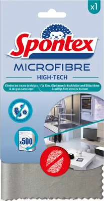 Zdjęcie produktu dla Spontex 19700206 Ściereczka z mikrofibry Spontex High-Tech, szara