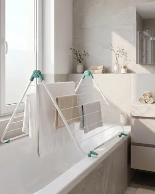 Produktbild von BADfabrik24 Edition One Badewannenwäschetrockner Maße: ca. 60-120 x 65cm