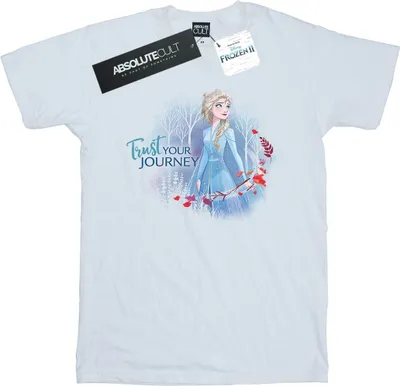 Produktbild von Disney - "Frozen 2 Trust Your Journey" T-Shirt für Damen BI24516 (XL) (Weiß)