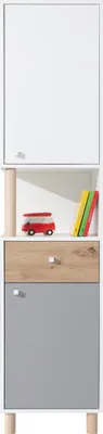 Produktbild von Masseno Buchregal SANNIO für Wohnzimmer Büro oder Lesezimmer 45x40x190 cm, Weiß