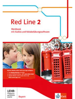 Produktbild von Red Line 2. Workbook mit Audios und Vokabelübungssoftware Klasse 6.  Ausgabe Bayern