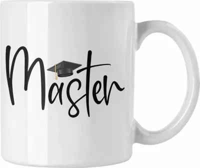 Produktbild von Trendation - Master Abschluss Geschenk Tasse Bestanden Studium Prüfung Graduation (Weiß)