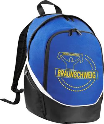 Produktbild von multifanshop Rucksack - Braunschweig - Meine Fankurve, blau, Größe one size