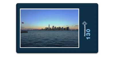 Produktbild von hansepuzzle 18117 - Manhattan Puzzle, 130 Teile, Orte, 28,7 x 20,0cm mit hochwertiger Aufbewahrung, Kartonbox und wiederverschließbarem Beutel