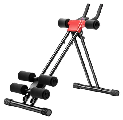 Produktbild von Bauchmuskeltrainer, Bauchmuskeltrainingsgerät, verstellbares Bauchmuskelgerät für Ganzkörpertraining im Heim-Fitnessstudio, Krafttrainingsgerät zur Körperformung, faltbarer Taillentrainer, geeignet für Anfänger