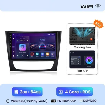 Obrázek produktu pro Android autorádio – Carplayer – Multimediální přehrávač – Navigační systém – 2-DIN rádio – 9palcový dotykový displej