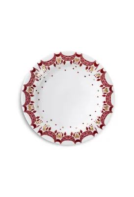 Immagine prodotto di Bjørn Wiinblad - Piatto natalizio con ghirlanda, rosso, Ø 20 cm
