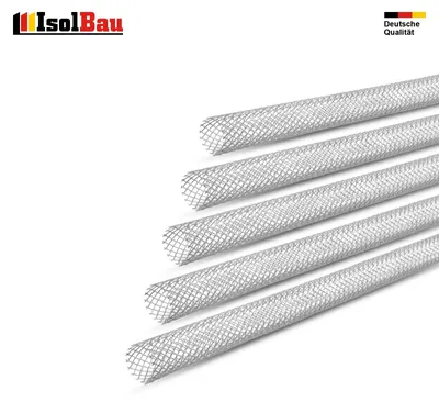 Isolbau Metall-Siebhülsen 12 mm x 1000 mm 5 Stück Verzinkt Ankerhülse für Gewindestangen M8-M10