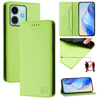 Produktbild von Lederhülle für Honor Play10 Hülle Flip Brieftasche Kartenfächern Ständer Schutzhülle Grün