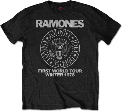 Produktbild von Ramones - Erste Welttournee 1978 Uni Kleines T-Shirt - Schwarz