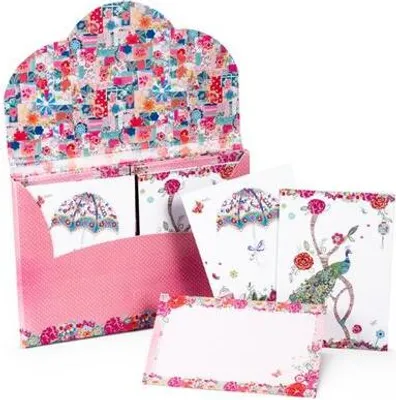 Produktbild von Blattgeflüster Patchwork Design Grußkarten-Set