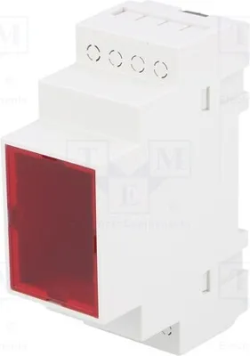 Image de 1 x Boîtier : pour rail DIN. Dimensions : Y : 90 mm, Z : 65 mm, X : 35 mm. Couleur : gris. Référence : Z106JFCZ. Classe V0. Boîtier