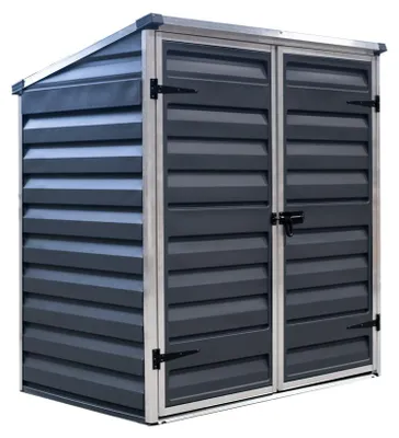 Produktbild von Palram - Canopia Aluminium Gerätebox Voyager Schwarz 90x139x147 cm