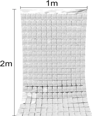 Produktbild von Silberner Türvorhang ca. 1x2m