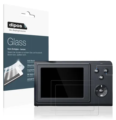 Produktbild von 2x Schutzfolie für Wolfang WDC01 - Anti-Shock 9H Folie dipos Glass Kunststoffglas