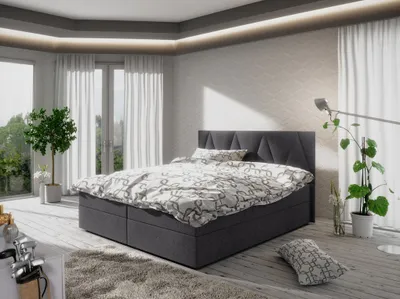 Produktbild von Ehebett mit Stauraum STIG 3 – 200x200, grau
