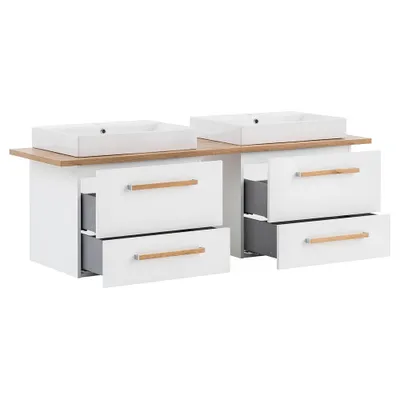 Obrázek produktu pro Koupelnová sestava Möbelpartner Duo 1652 165,2 cm bílá